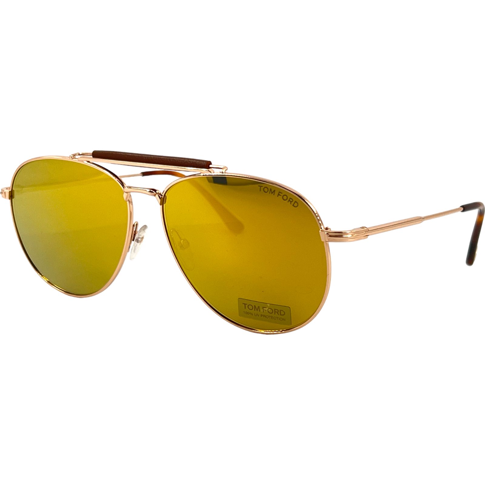 Tom Ford Ft536 Sean Mens Sunglass 28g Gold W Gold Mirror